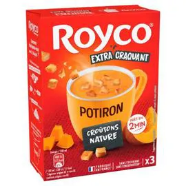 Soupe déshydratée potiron et croutons nature (3x20cl)