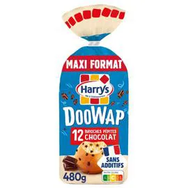 HARRYS Brioches doowap sans additifs aux pépites de chocolat 480g