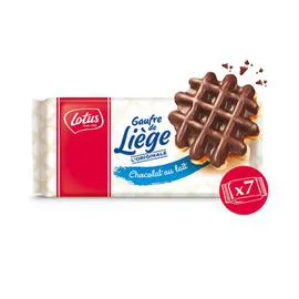 Lotus Bakeries Gaufre De Liege Chocolat Au Lait (x7)