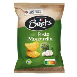 BRETS Chips saveur pesto mozzarella 125g
