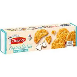 CHABRIOR Galets sablés à la noix de coco 125g