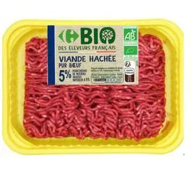 Viande hachée pur boeuf bio (500g)