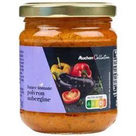 Sauce cuisinée poivrons et aubergines en bocal (190g)
