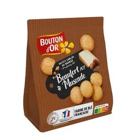 BOUTON D'OR Petits sablés au sésame Beaufort AOP muscade 120g