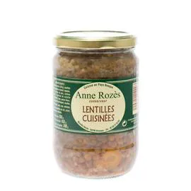 Lentilles cuisinées à la graisse de canard (655g)