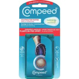 COMPEED Pansements ampoules plante du pied sport x5