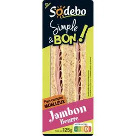 Sandwich jambon beurre (125g)