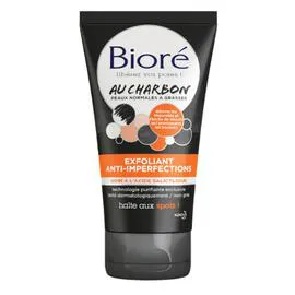 BIORÉ Exfoliant anti-imperfections charbon 125ml