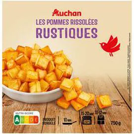 AUCHAN Pommes de terre rissolées rustiques 750g