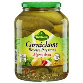 KÜHNE Cornichons aigres-doux 850g
