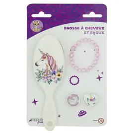 Brosse à cheveux et bijoux (l'unité)