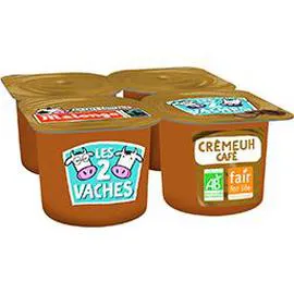 Crème dessert Bio Cremeuh café (4x95g)