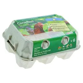 Oeufs de Plein Air sans OGM-Antibiotique sans OGM (x6)