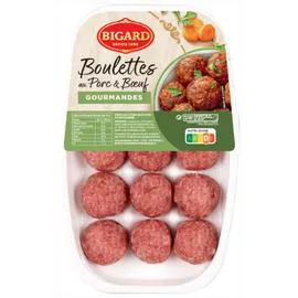 Boulettes au porc & boeuf Gourmandes x15 (375g)
