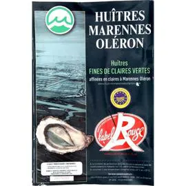 Huîtres fines de Claires Marennes N°3 Label Rouge IGP (x24)