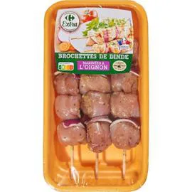 Brochettes de dinde à l'oignon (x3)