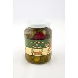 Cornichons & piments (330g)