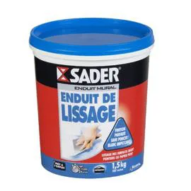 Enduit mural de lissage lisse déco pâte (1,5kg)