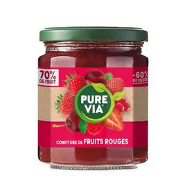 Confiture de fruits rouges réduit en sucres (300g)