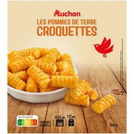 AUCHAN Croquettes de pommes de terre 750g