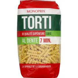 MONOPRIX Torti, de qualité supérieure 500g