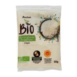 AUCHAN BIO Parmesan reggiano râpé AOP 50g