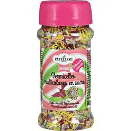 Vermicelles multicolores en sucre (60g)