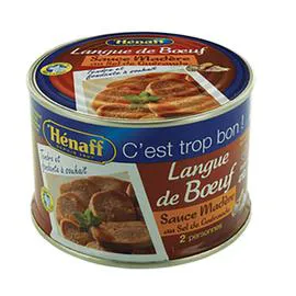 Plat cuisiné langue de boeuf sauce Madère (410g)