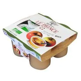 Coupelles bio pomme sans sucres ajoutés (4x130g)