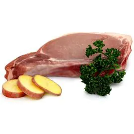 Viande de porc: Côte première à griller (140g)