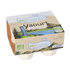 Yaourt vanille Bio (4x115g)