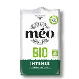 MÉO Café pur arabica en grain intense BIO 500g