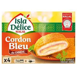 ISLA DÉLICE Cordons bleus halal de volaille 400g