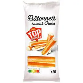 TOP BUDGET Bâtonnets saveur crabe 400g