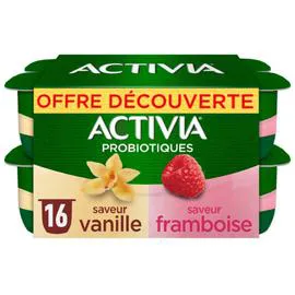 Yaourt bifidus vanille framboise (16x125g)