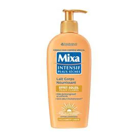 MIXA Lait Corps Nourrissant Huile d'Abricot Et Karité Effet Soleil Pour Peaux Claires 250ml