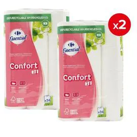 Papier hygiénique Confort 2 plis (x48)
