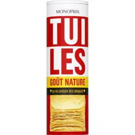 MONOPRIX Tuiles goût nature 170g