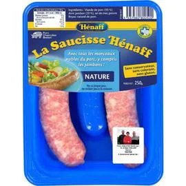 Saucisses natures (2x125g)