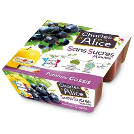 Compote Pommes Cassis (4x97g)
