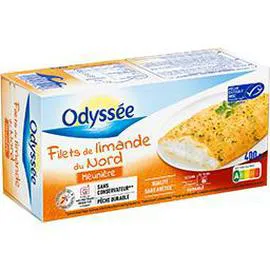 Filets de limande du Nord meunière (400g)