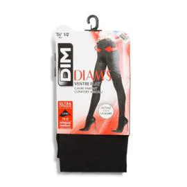 Collants ventre plat noir ultra opaque Diam's 67D 1/2 (l'unité)