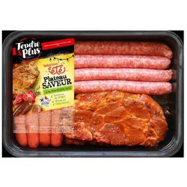 Assortiment de viandes échines saveur provençale merguez chipolatas (790g)
