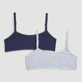 Monoprix Lot De 2 Brassières Uni et étoiles 6/8 ans (l'unité)