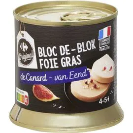 CARREFOUR ORIGINAL Bloc de foie gras de canard 200g