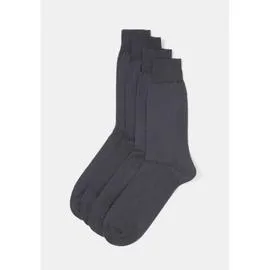 Chaussettes homme anthracite 1 coton T42/43 (x2)