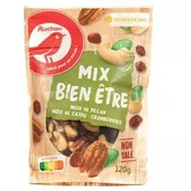 Mix bien-être, noix cranberries noix de cajou (120g)
