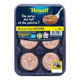 Palets de porc nature (240g)