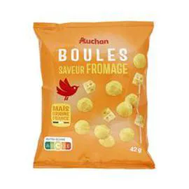 AUCHAN Biscuits soufflés au fromage 42g