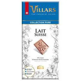 VILLARS Tablette chocolat Chocolat au Lait Suisse 100g